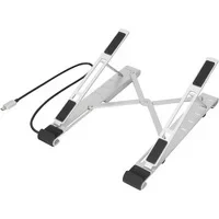 Abbildung von DIGITUS Variabler Notebook Ständer mit integriertem USB C Hub, 5 Port