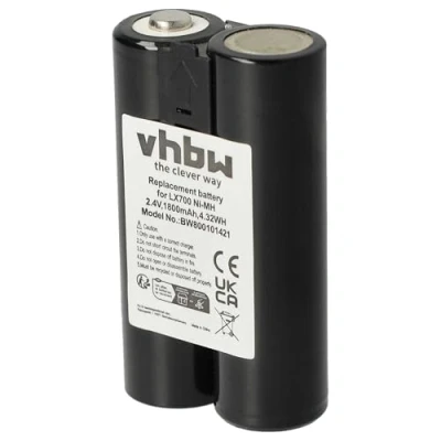 Abbildung von vhbw NI MH Akku 1800mAh (2.4V) kompatibel mit Wireless Optical Mouse Cordless Click Plus M BAK89B, RAK89B, Logitech LX700 Ersatz für 190264 0000, L LC3 H AA.