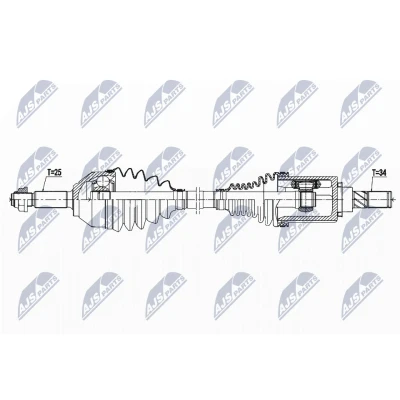 Abbildung von Antriebswelle NTY NPW FR 125