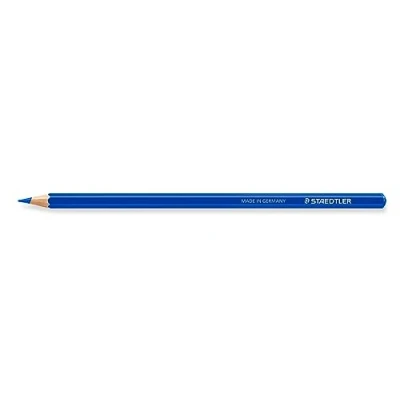 Abbildung von STAEDTLER Buntstifte Design Journey, kobaltblau, hoch pigmentiert, weiche Mine, Holz aus PEFC zertifizierten Wäldern, klassische Sechskantform, 6 Farbstifte in Faltschachtel, 146C 33