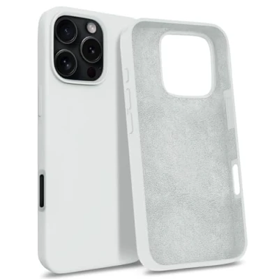 Abbildung von MyGadget Hülle für iPhone 16 Pro Gummierte Handyhülle [ 3 Layer Struktur ] Schutzhülle mit Soft Inlay &amp; Hardcase Cover außen Weiß
