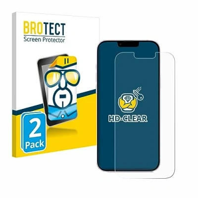 Abbildung von BROTECT (2 Stück Schutzfolie für Apple iPhone 14 Plus Displayschutz Folie Ultra Klar