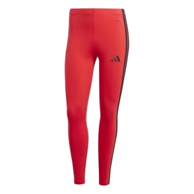 Abbildung von adidas Damen Essentials 3 Stripes Cotton Leggings, Pure Ruby/Black, S