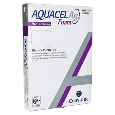 Abbildung von Aquacel Ag Foam nicht adhäsiv 15x20cm Verband
