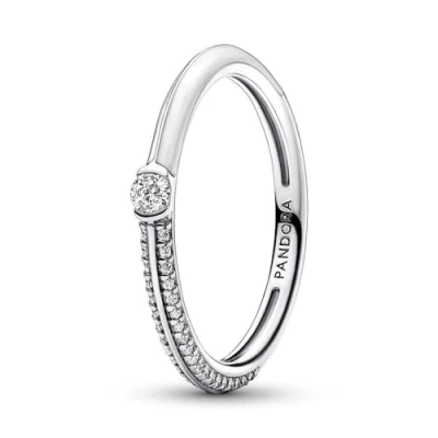 Abbildung von PANDORA Fingerring ME Ring für Damen aus 925er Sterlingsilber mit Zirkonia von