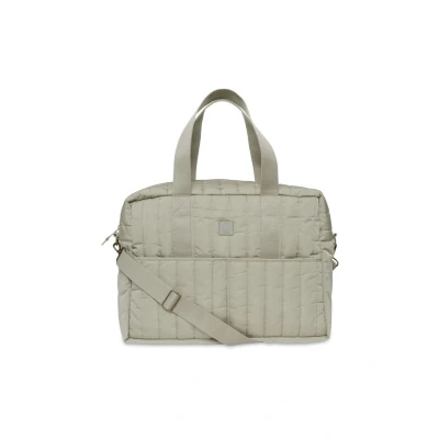 Abbildung von Jollein Wickeltasche Puffed Moos Olive Green Wasserabweisend Kinderwagentasche Babytasche Multifunktional Olivgrün