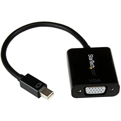 Abbildung von StarTech.com Mini DisplayPort auf VGA Adapter Aktiver DP 1.2 Konverter/Dongle 1080p Video mDP oder Thunderbolt 1/2 Mac/PC zu Monitor/Projektor/Display Schwarz (MDP2VGA2)
