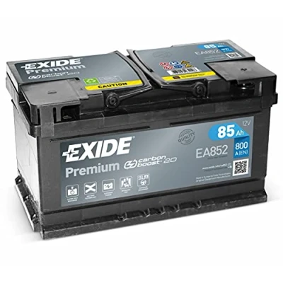 Abbildung von EXIDE Premium Carbon Boost EA852 85Ah 12V 800A Autobatterie (Neues Modell)
