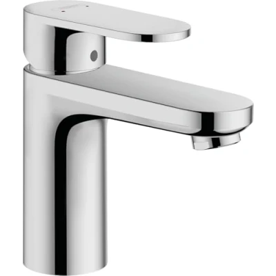 Abbildung von hansgrohe Waschtischarmatur &quot;Vernis Blend&quot;, 10cm, mit Metall Zugstangen Ablaufgarnitur, chrom