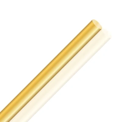 Abbildung von LAVMHAB Messingstab 10mm x 250mm, Messing Massiver Runde Stab für DIY Bastel (1 Stück)