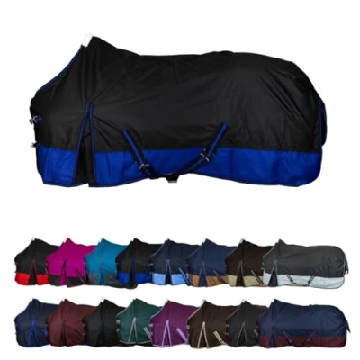 Abbildung von Weidedecke Polarfleece 600D BASICLINE schwarz/royalblau