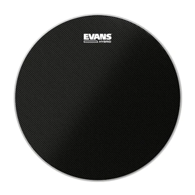 Abbildung von Evans Hybrid Black Marching Snare Drum Head Band Heads 14 Zoll
