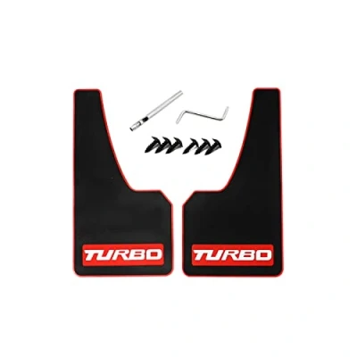 Abbildung von 2PCS Auto Schlammklappen Spritzschutz für Front oder Heck Schlammschutz Schützen das Chassis (Turbo)
