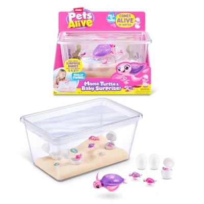 Abbildung von Pets Alive Mama Turtle Surprise von ZURU, Roboterspielzeug, Schildkröte