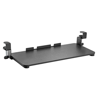 Abbildung von RICOO Tastaturschublade ohne Bohren Ergonomisch Universal, Unter Schreibtisch Computer Tastatureinschub PC Tastaturauszug Auflage CZ0700 Halterung Tischmontage Tastatur Ablage