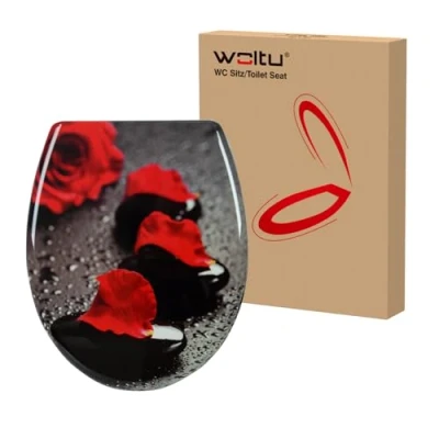 Abbildung von Woltu WC Sitz, mit Abesenkautomatik, aus Duroplast, Deco Design, NEU&amp;OVP