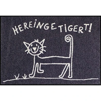 Abbildung von Salonloewe Fußmatte Hereingetigert 050x075 cm,, Rechteckig, Höhe: 500 mm