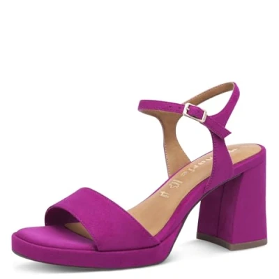 Abbildung von Tamaris High Heel Sandalette, Damen, Größe: 37, Dark pink Schuhe