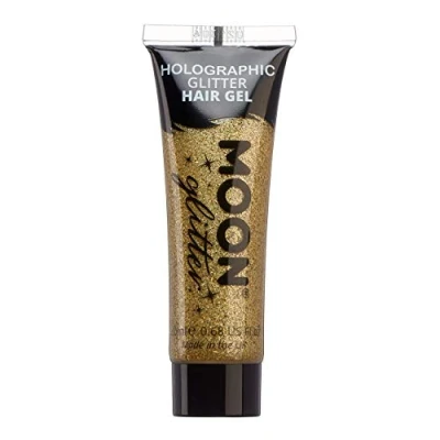 Abbildung von Moon Glitter Holografisches Glitzer Haargel 20ml Gold