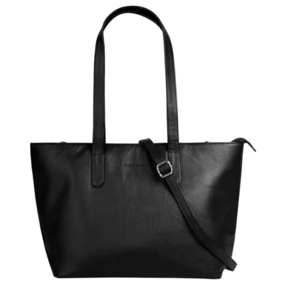 Abbildung von bruno banani Shopper Echt Leder Damen große Umhängetasche, Tote Bag, Schultertasche mit Smartphonefach 022128