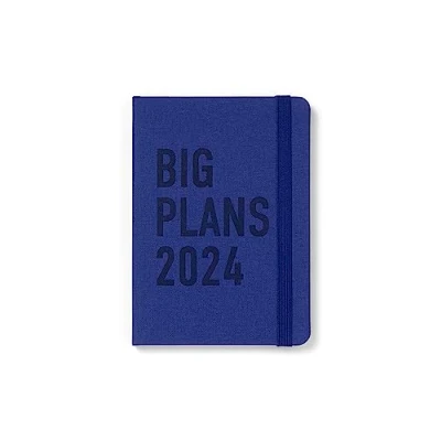 Abbildung von Letts of London Big Plans A6 Woche auf 2 Seiten mehrsprachig Navy 2024
