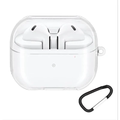 Abbildung von GIOPUEY Transparent Hülle Kompatibel mit Samsung Galaxy Buds 3/3 Pro, TPU Stoßfeste Schutzhülle, Ultradünn, Kein Geruch, Silikon