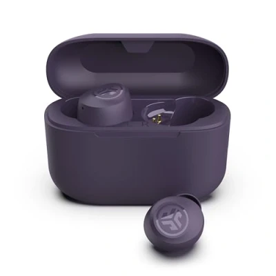 Abbildung von JLab Go Air Pop+ In Ear Kopfhörer kabellos Bluetooth, True Wireless Kopfhörer, 35+ Std Headphones, kabellose Ohrhörer, Earbuds mit Mikrofon, USB C Ladebox, Dual Connect, EQ3 Sound, Violett
