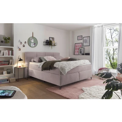Abbildung von set one by Musterring Boxspringbett &quot;Fairfield&quot;, mit Metallfuß schwarz, Wendematratze, Breite 160 oder 180 cm