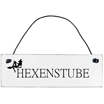 Abbildung von Anika Hermsen Grallert, HomeYourself Shabby Chic Vintage Schild Hexenstube Dekoschild Türschild