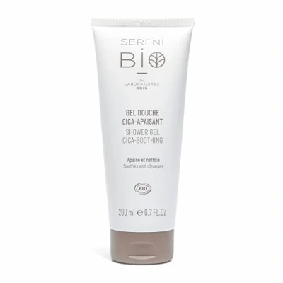 Abbildung von Sérénibio Duschgel Centella Asiatica Professionelle Körperpflege Zertifiziert Bio Vegan und Fair Beruhigt Reinigt Feuchtigkeitsspendendes für Ultra empfindliche Haut 200ml
