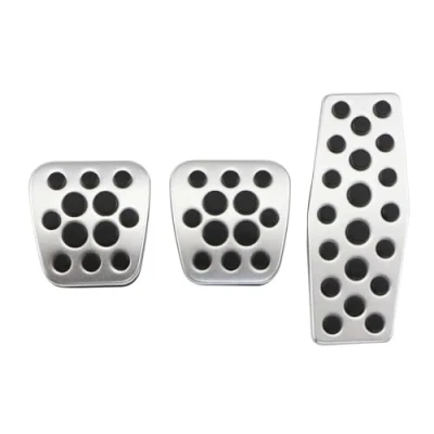 Abbildung von Bremse Pedalkappen Für Opel Mokka Vauxhall Astra JH GTC Insignia at MT Auto Pedas Gas Bremspedal Abdeckung Fußplatten(3Pcs MT)