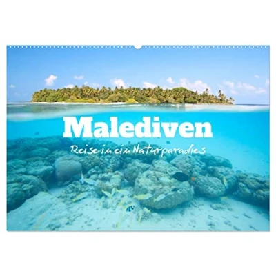 Abbildung von Malediven Reise in ein Naturparadies (Wandkalender 2025 DIN A2 quer), CALVENDO Monatskalender