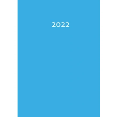 Abbildung von 2022: Karibikblau personalisierter Kalender DIN A5 eine Woche pro Doppelseite