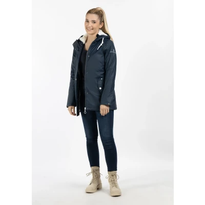 Abbildung von Dreimaster Regenjacke mit Teddyfutter Damen Marine