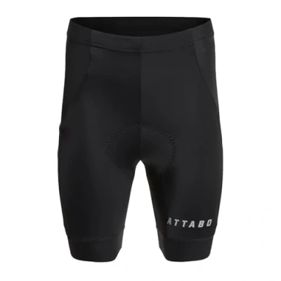 Abbildung von ATTABO Kiro Damen Radlerhose mit Schaumstoffpolster, Atmungsaktiv und Flexibel, Schwarz, Größe M