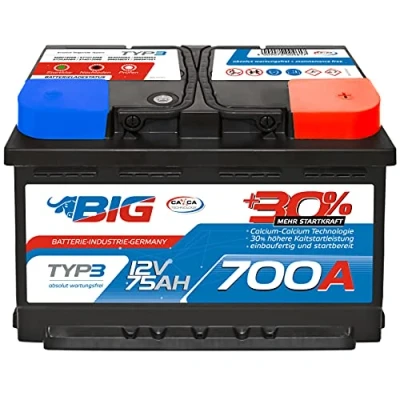 Abbildung von BIG +30% 12V 75Ah 700A/EN