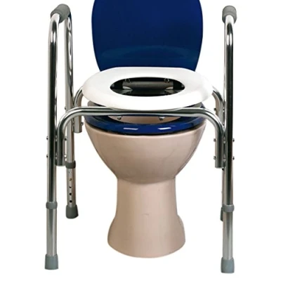 Abbildung von DocMed Toilettensitzerhöhung Toilettengestell, höhenverstellbares komfortable Toilettenhilfe