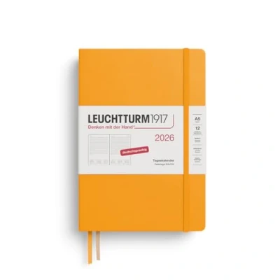 Abbildung von LEUCHTTURM1917 372593 Tageskalender Medium (A5) 2026, 12 Monate, Rising Sun, Deutsch