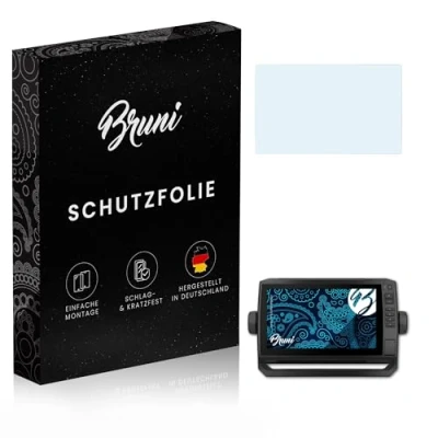 Abbildung von Bruni Schutzfolie kompatibel mit Garmin EchoMap UHD 92sv Folie, glasklare Displayschutzfolie (2X)