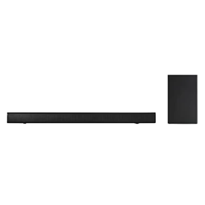 Abbildung von PANASONIC SC HTB150 Soundbar (kabellos und kabellos mit kabellosem Subwoofer, 2.1 Kanäle, Lautsprecher, 100 W, Bass Reflex, HDMI), Schwarz