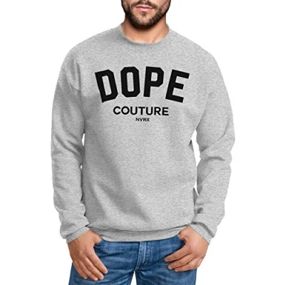 Abbildung von Neverless Sweatshirt Herren DOPE Couture Rundhals Pullover grau XL