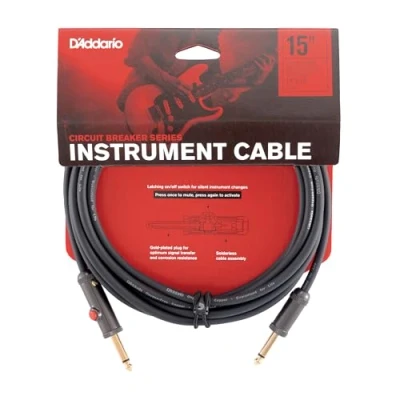 Abbildung von D&#039;Addario PW AGL 15 mit einrastendem Abschaltschalter / geradem Stecker, 4,6 m