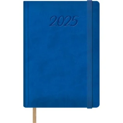 Abbildung von Dohe Kalender 2025, Tag pro Seite, A5 (15 x 21 cm), 12 Monate Januar bis Dezember, Hardcover aus Kunstleder, Planer auf Spanisch, Büromaterial Samba, Blau