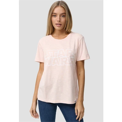 Abbildung von Re:Covered STAR WARS Tshirt print, Damen, Größe: Large, Pink