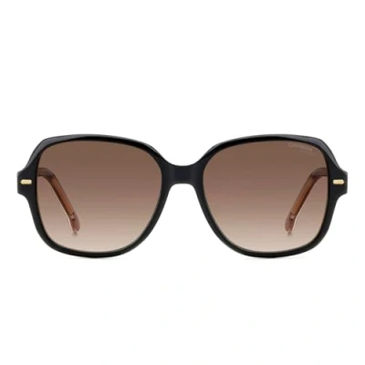 Abbildung von CARRERA Damen 3028/S KDX/HA Gläser SONNENBRILLEN Acetat Schwarz Braun Quadratisch Normal Schattiert