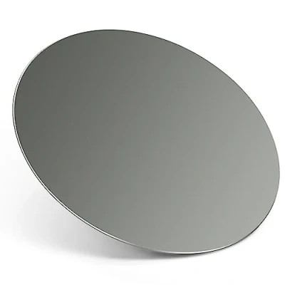 Abbildung von TERRATUTOR Aluminium Metall Mauspad mit Rutschfester Gummibasis und Mikrosandstrahllegierungsoberfläche für Schnelle Präzise Kontrolle Grau Rund