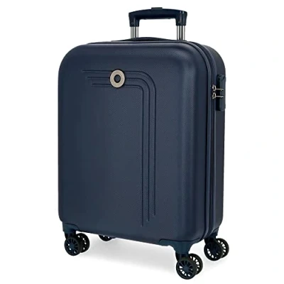 Abbildung von Movom Riga Kabinenkoffer Blau 40x55x20 cms Hartschalen ABS Kombinationsschloss 37L 2,8Kgs 4 Doppelräder Handgepäck, Marine
