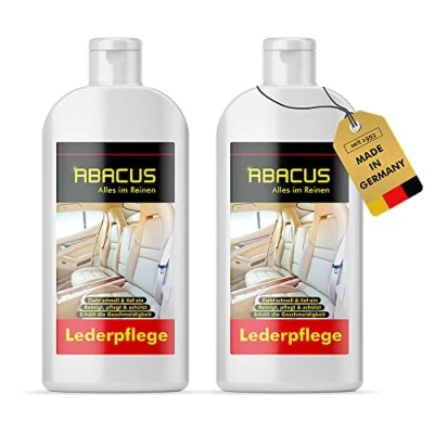 Abbildung von ABACUS® Lederpflege und Lederreiniger 2in1 2X 500 ml (7745.2) Fedora reinigt, pflegt schützt Glattleder