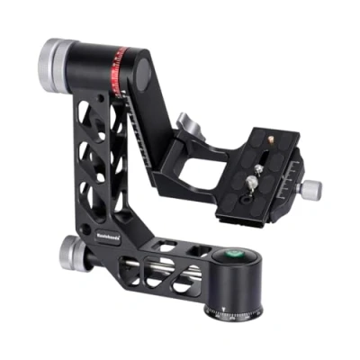 Abbildung von Koolehaoda Gimbal Stativkopf Professional Heavy Duty Metall 360 Panorama mit Acra Swiss Schnellwechselplatte für Digital SLR Kameras 25KG Tragkraft (GH 3)