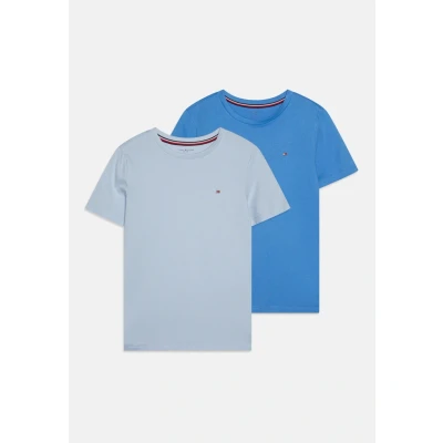 Abbildung von Tommy Hilfiger TEE Unisex 2 PACK Tshirt basic für Kinder, Größe: 116 122, Breezy blue/blue spell